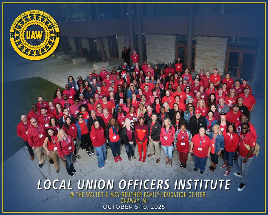 Delegates at the 2025 Local Union Officers Institute